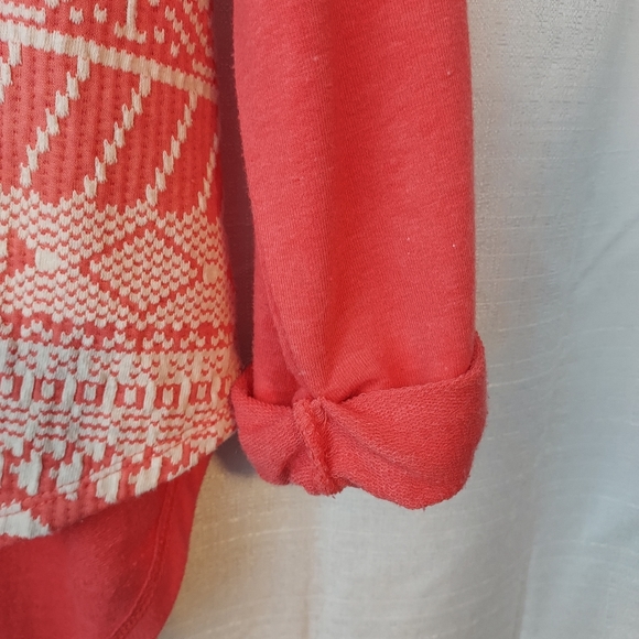 Eyeshadow Coral and White Blouse Medium - Picture 3 of 4